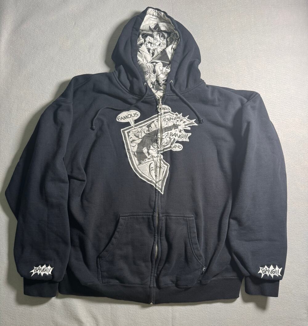 Famous Stars & Straps BANG Comic Reversible Hoodie AOP Y2K Jesse Pinkman 2XL